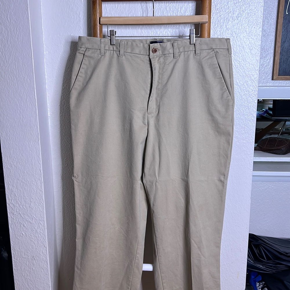 IZOD khaki slack pants BIG AND TALL 40x36